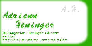 adrienn heninger business card